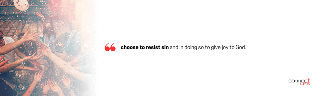 Connect4Life Dear Amelia pastoral letter slavery to sin resist sin banner image